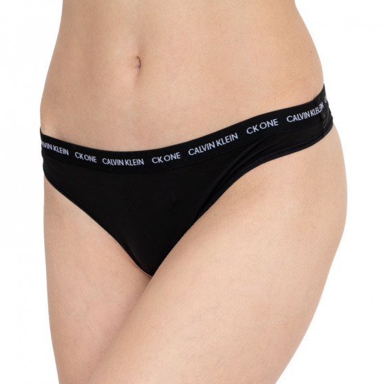 Tanga de mujer CK ONE negro (QD3790E-001)