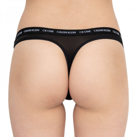 Tanga de mujer CK ONE negro (QD3790E-001)