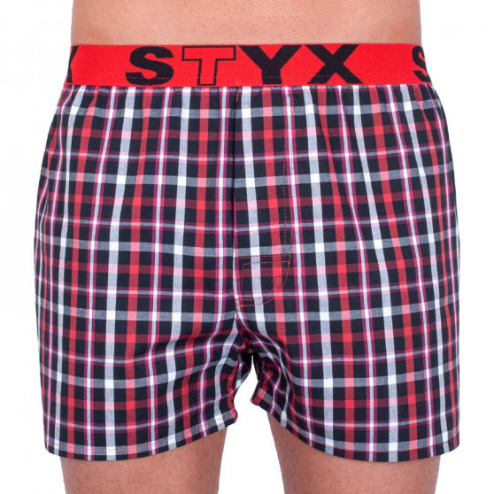 5PACK Calzones de hombre Styx deportivo elástico multicolor (B73134373840)