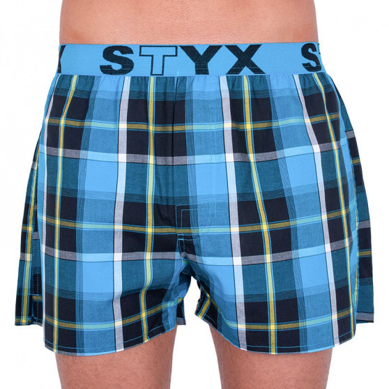 5PACK Calzones de hombre Styx deportivo elástico multicolor (B73134373840)