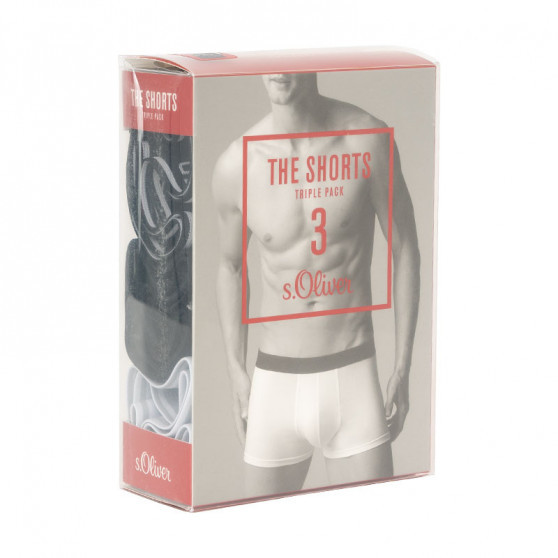 3PACK Boxers para hombre S.Oliver azul (26.899.97.5623.12L3)