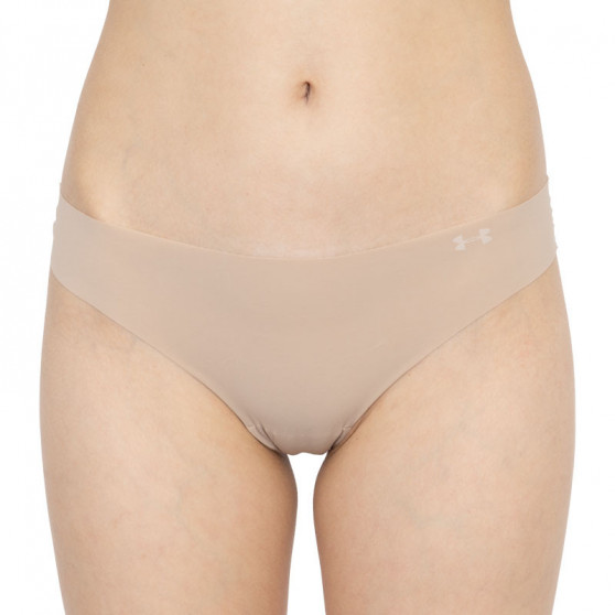 3PACK tanga de mujer Under Armour beige (1325615 295)