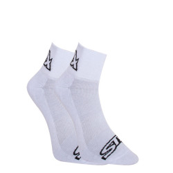 Calcetines Styx calcetines tobilleros blancos con logotipo negro (HK1061)