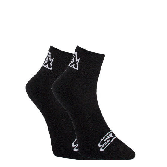 Calcetines Styx tobillo negro con logotipo blanco (HK960)