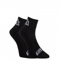 Calcetines Styx tobillo negro con logotipo blanco (HK960)