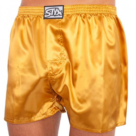 Calzones de hombre Styx goma clásica satin gold (C685)