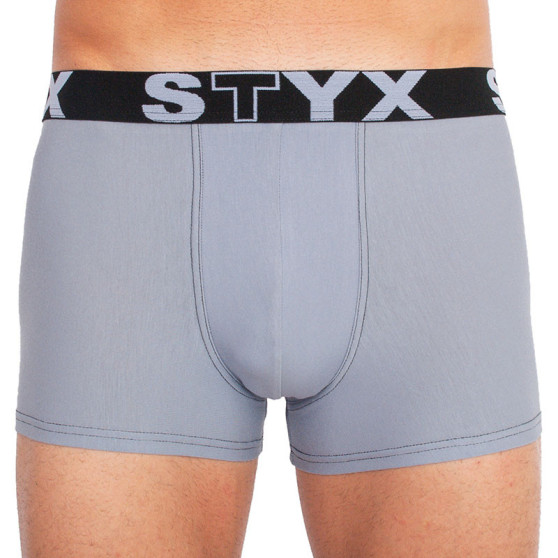 Boxers para hombre Styx goma deportiva gris claro (G1067)