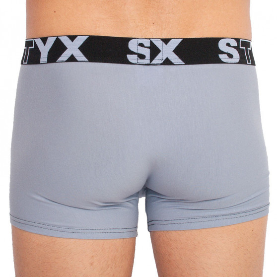 Boxers para hombre Styx goma deportiva gris claro (G1067)