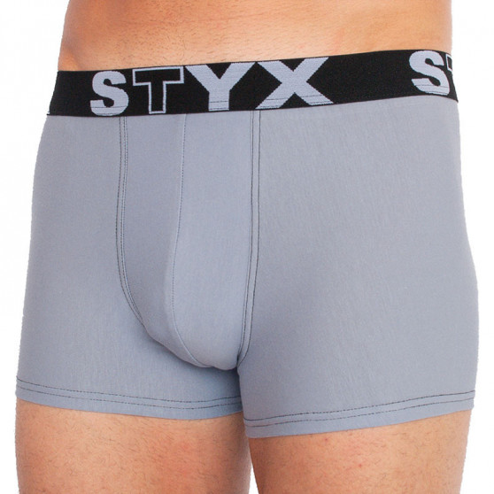 Boxers para hombre Styx goma deportiva gris claro (G1067)