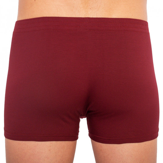 Boxers para hombre Styx goma clásica burdeos (Q1060)