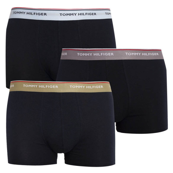 3PACK Boxers para hombre Tommy Hilfiger azul oscuro (UM0UM01642 0TW)