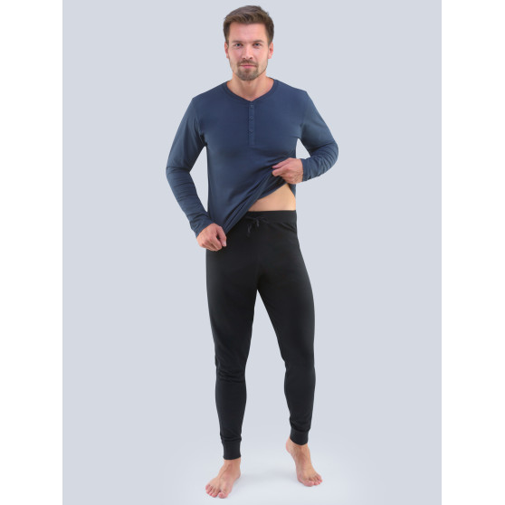 Pijama de hombre Gino azul oscuro (79087)