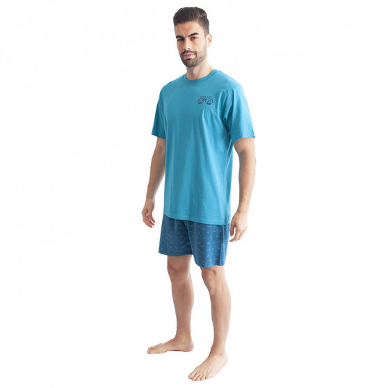 Pijama de hombre Gino turquoise (79094)