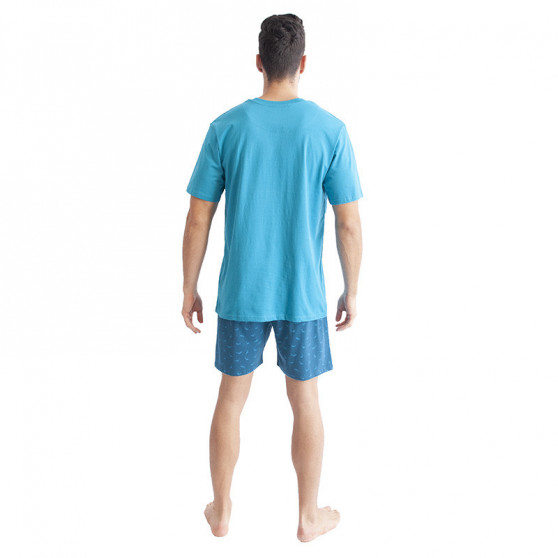 Pijama de hombre Gino turquoise (79094)