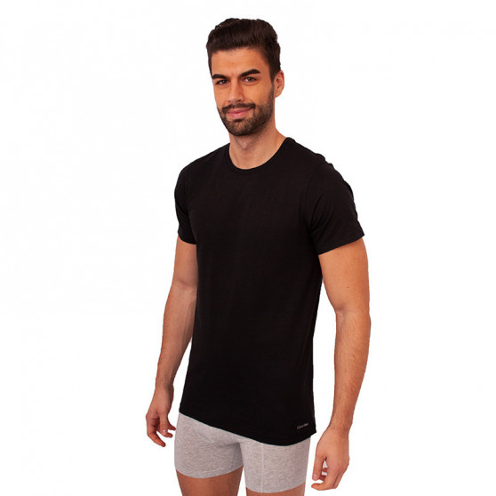 3PACK camiseta de hombre Calvin Klein negra (NB4011E-001)