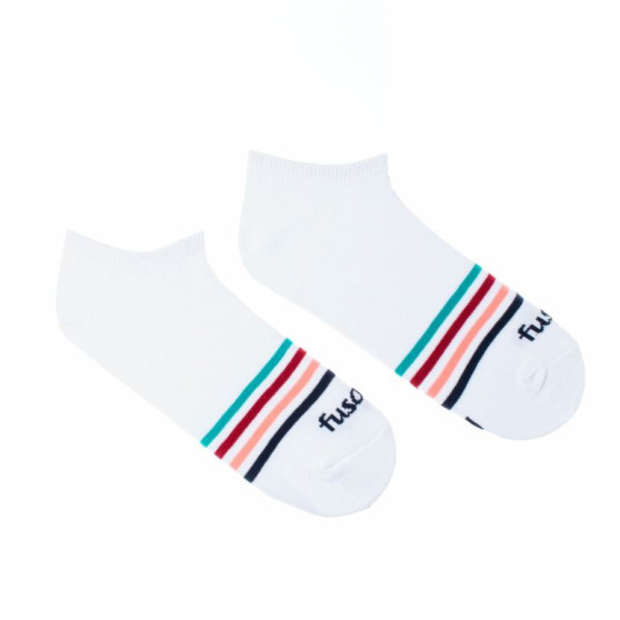 Calcetines Happy Fusakle stripe white (--0950)