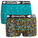 2PACK Boxers para hombre Meatfly multicolor (Balboa 2 - D)