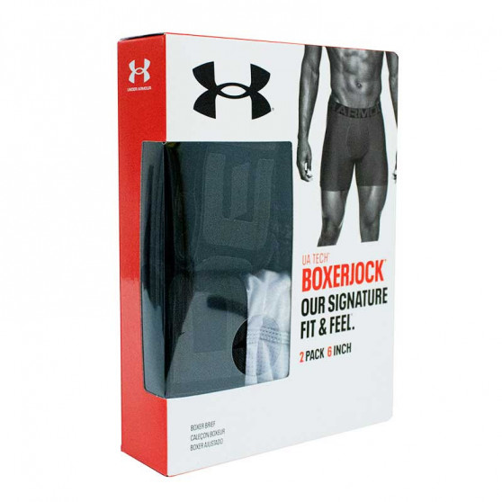 2PACK Boxers para hombre Under Armour gris (1363622 011)