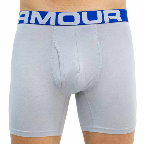 3PACK Boxers para hombre Under Armour gris (1363617 011)