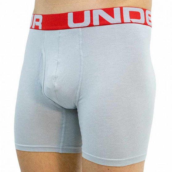 3PACK Boxers para hombre Under Armour gris (1363617 011)