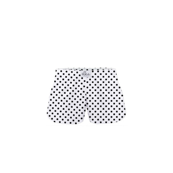 Pantalón corto para niño ELKA blanco con lunares (B0038)