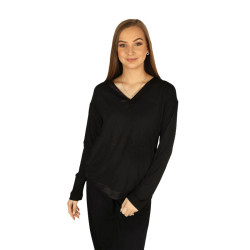 Camisa de dormir para mujer Calvin Klein negra (QS6528E-UB1)