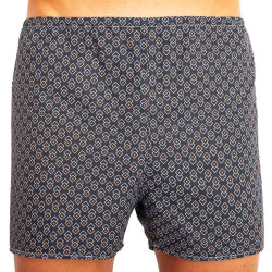 Sin embalaje - Short clásico de hombre Foltýn azul oscuro diamante