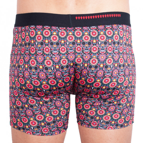 Sin embalaje - Boxers para hombre 69SLAM fit flower skull