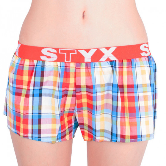 3PACK Calzones de mujer Styx deportivo elástico multicolor (T6212233)