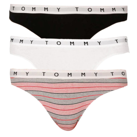 3PACK tanga de mujer Tommy Hilfiger multicolor (UW0UW02521 0W2)