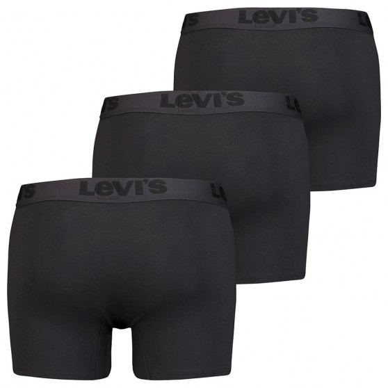 3PACK Boxers para hombre Levis negro (905045001 001)