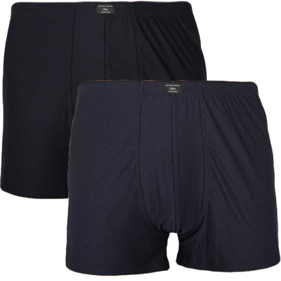 2PACK Boxers de hombre S.Oliver azul oscuro oversize (26.899.97.4502.16C4)