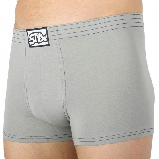 Boxers para hombre Styx goma clásica gris claro (Q1062)