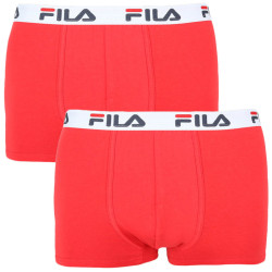 2PACK Boxers para hombre Fila rojo (FU5016/2-118)