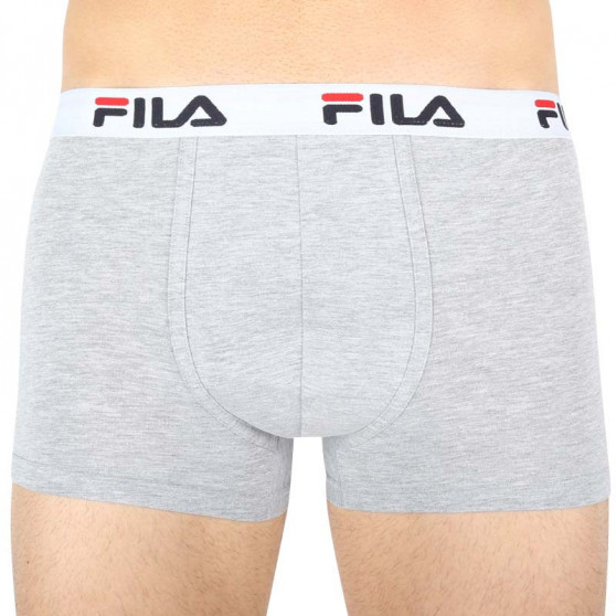 2PACK Boxers para hombre Fila gris (FU5016/2-400)