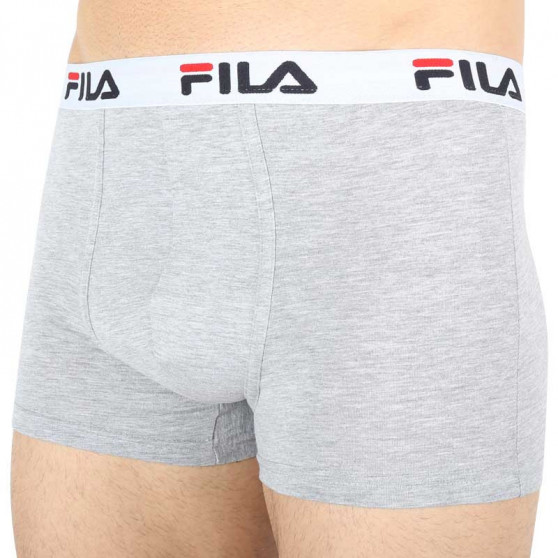 2PACK Boxers para hombre Fila gris (FU5016/2-400)