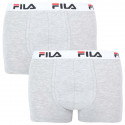 2PACK Boxers para hombre Fila gris (FU5016/2-400)