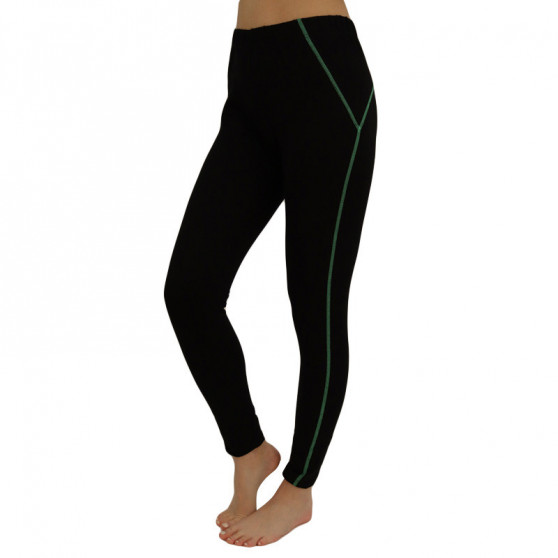 Leggings de mujer VoXX negro con raya verde (1149--)