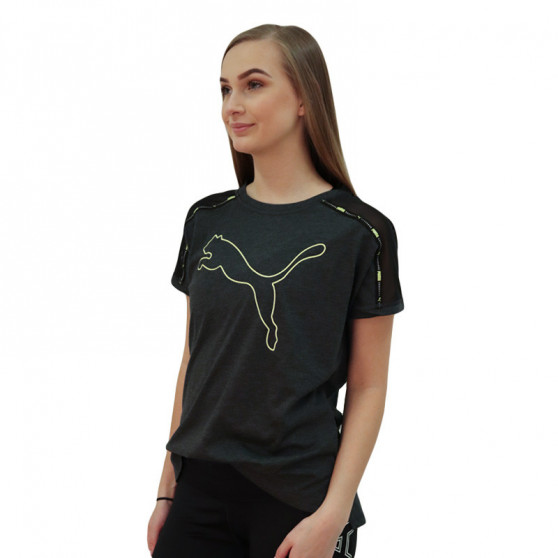 Camiseta deportiva de mujer Puma gris oscuro (520286 07)