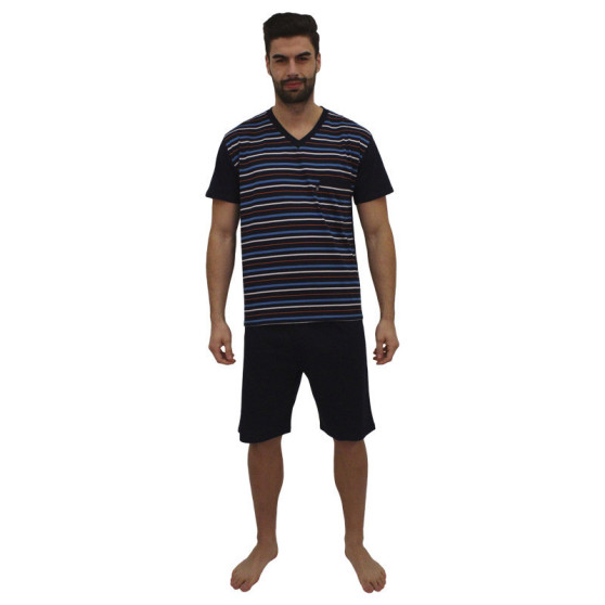 Pijama de hombre Foltýn sobredimensionado azul oscuro (FPKN9)