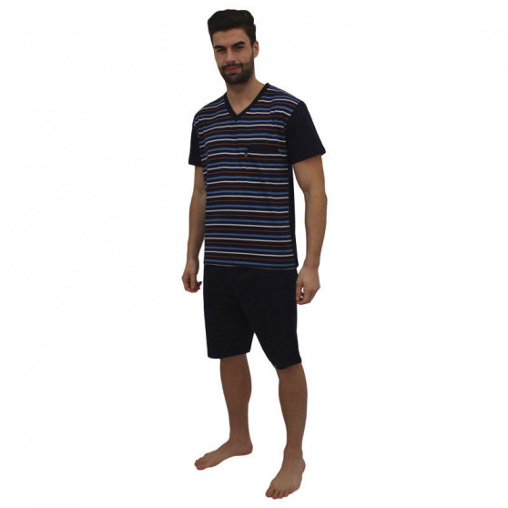 Pijama de hombre Foltýn sobredimensionado azul oscuro (FPKN9)