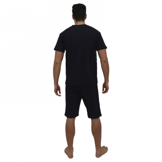 Pijama de hombre Foltýn sobredimensionado azul oscuro (FPKN9)