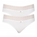 2PACK bragas de mujer Lama blanco (L-4002 BI-01)