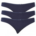 3PACK braguitas de mujer Lama azul oscuro (L-400 MB-04)