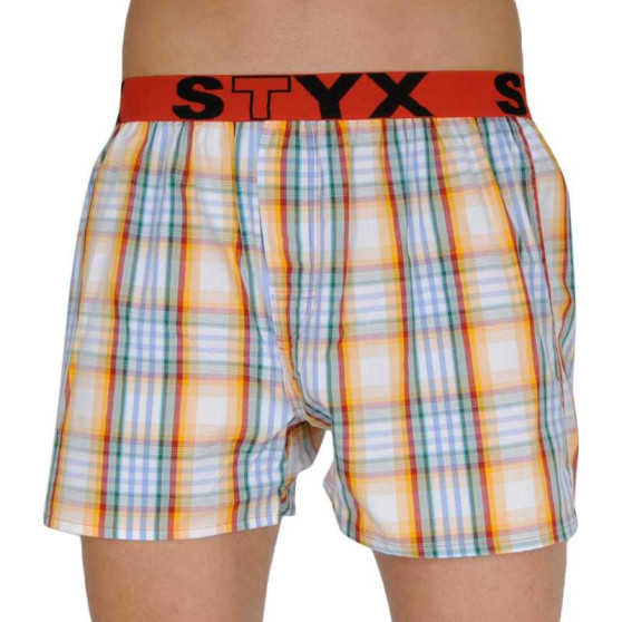 Calzones de hombre Styx elástico deportivo multicolor (B105)