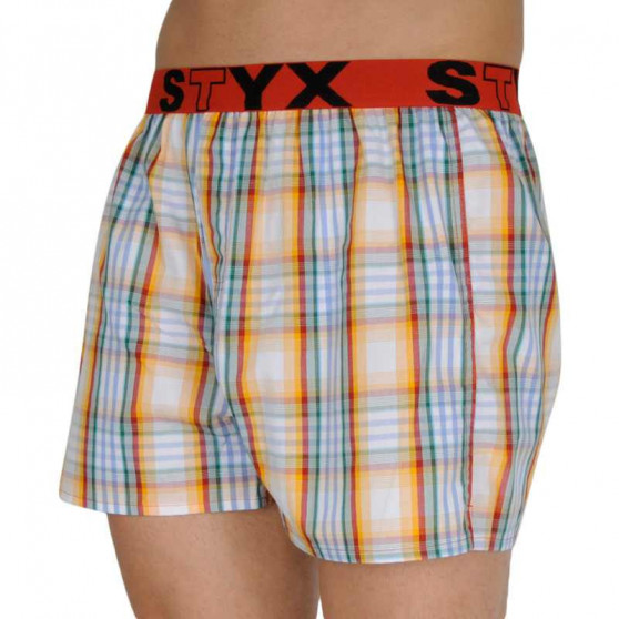 Calzones de hombre Styx elástico deportivo multicolor (B105)