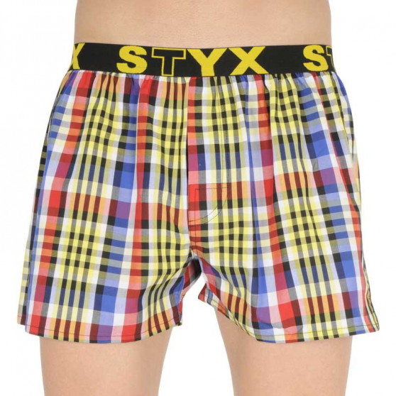 10PACK Calzones de hombre Styx deportivo elástico multicolor (B8313234567890)