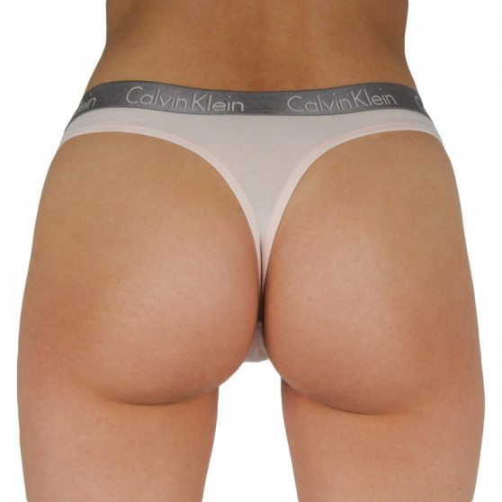 3PACK tanga de mujer Calvin Klein multicolor (QD3560E-T7W)