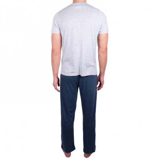 Pijama de hombre Molvy azul gris (AV-4310)