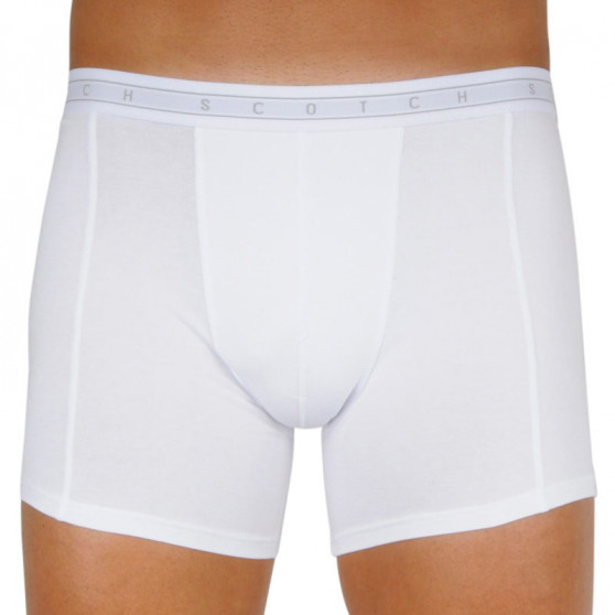 3PACK Boxers para hombre Scotch and Soda blanco (151033-0218)